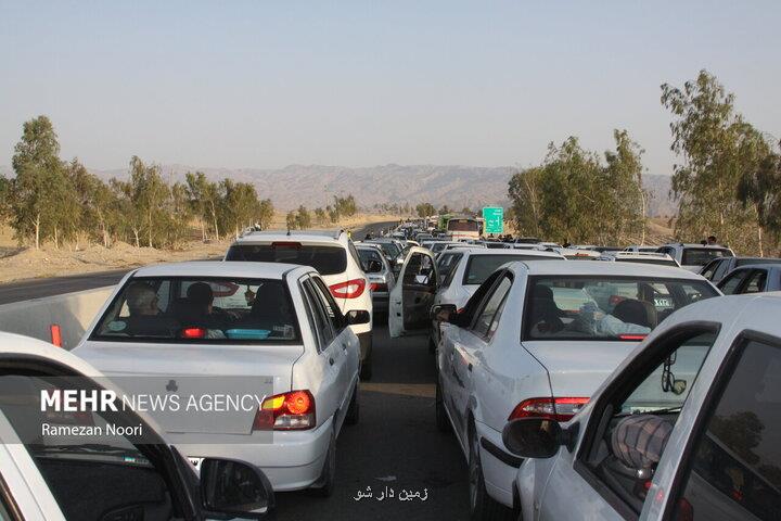 ترافیک سنگین در آزاد راه های قزوین - کرج - تهران