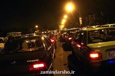 ترافیک سنگین در محور چالوس