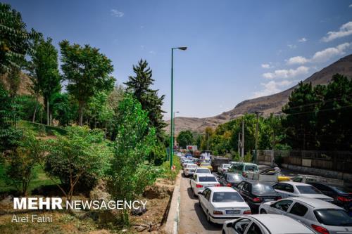 ترافیک بسیار سنگین در راه جنوب به شمال جاده چالوس