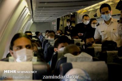 خلبان پرواز قشم-تهران، مسافر بدون ماسك را از هواپیما پیاده كرد